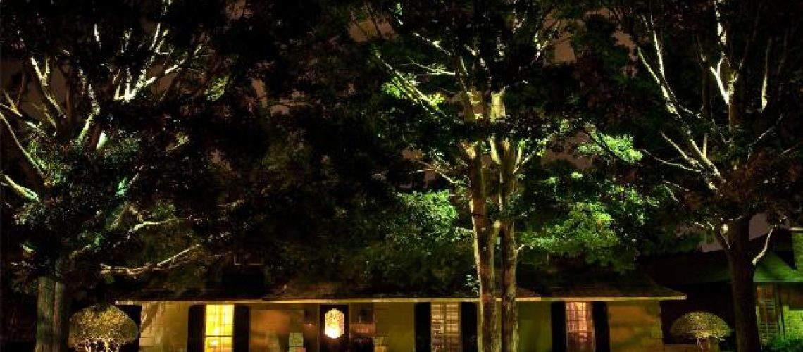 Learn about Outside Lighting - house at night